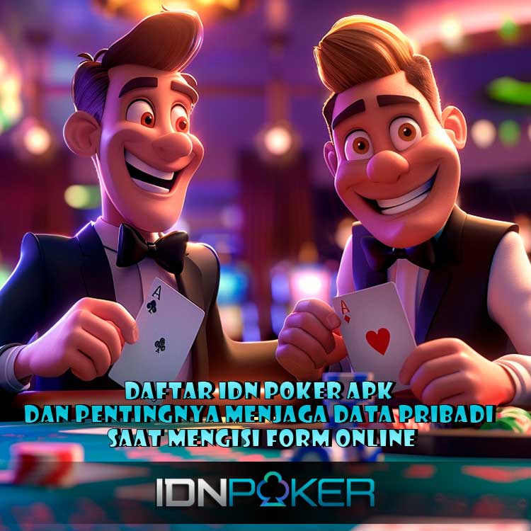 Ilustrasi daftar IDN Poker APK dan keamanan data pribadi